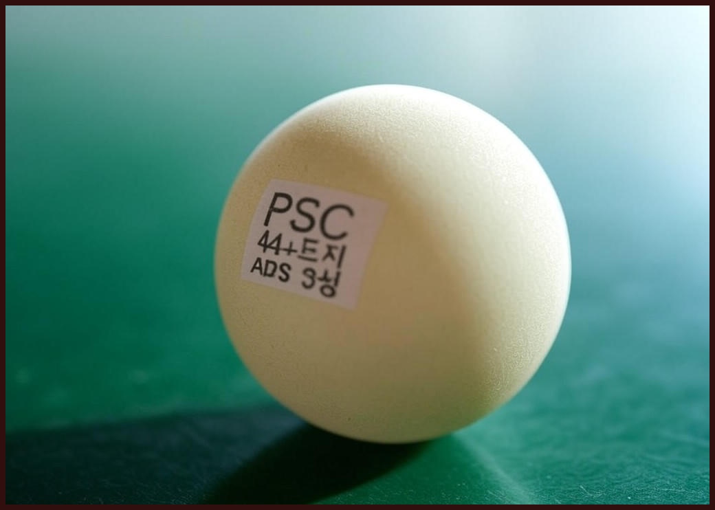 PSC 44+ 라지볼 ABS 3성 탁구공 60개입, 60개