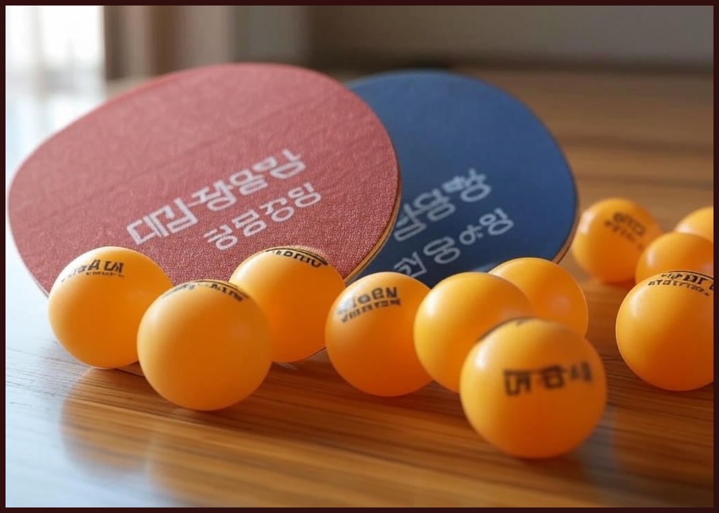 다담기 혼합형 탁구라켓 2p + AURORA 3성 탁구공 12p 세트상품
